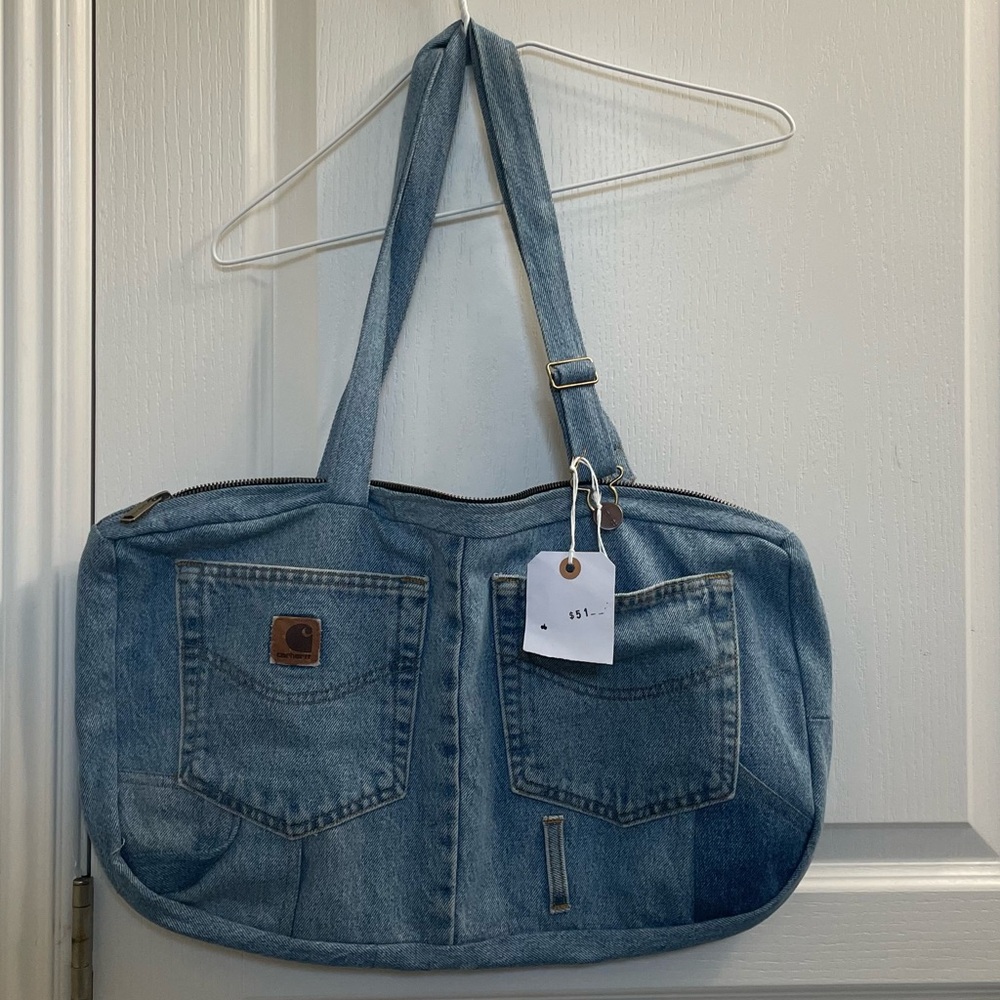 Custom made Recycled Carhartt Denim purse